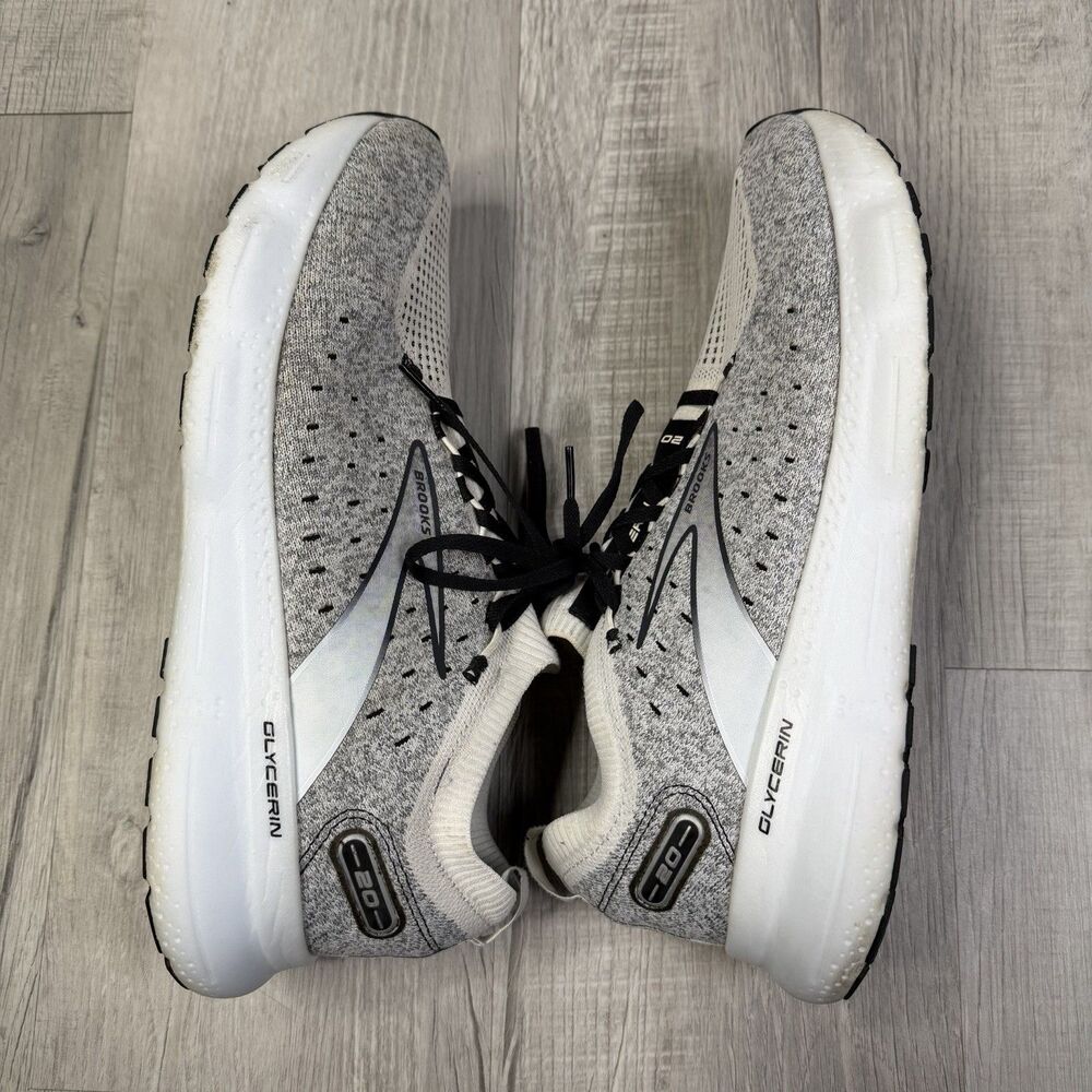 Brooks Mens 12.5 Glycerin StealthFit 20 1103841D135 Gray Running Shoes Running D - Picture 10 of 11